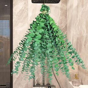 Natural Eucalyptus Stems 10PCS-17 Real Eucalyptus for shoewr Hanging, Wedding Decor Home Decor Farmhouse Decor DIY Spring Decor (10PCS - 17inch)