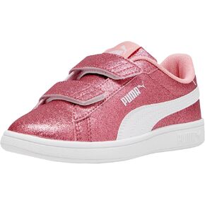 PUMA Smash 3.0 Butterfly Hook and Loop Sneaker, Frosty Pink-Strawberry Burst White Silver, 10.5 US Unisex Little Kid, Frosty Pink-strawberry Burst-puma White-puma Silver, 10.5 Little Kid