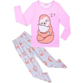 QPANCY Girls Pj Set Unicorn/Mermaid Pajamas Kids Fall Winter Cotton Sleepwear in Kuwait