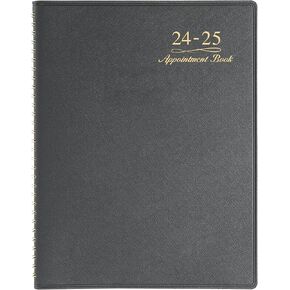 2025 Appointment Book/Planner - Weekly Appointment Book/Planner 2025, January 2025 - December 2025, 8.43" x 10.67", Daily/Hourly Planner with Tabs, 15 Minutes, Wirebound - Blue