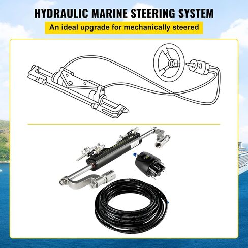 VEVOR Hydraulic Steering Cylinder Hydraulic Outboard Marine Steering Cylinder in Saudi Arabia