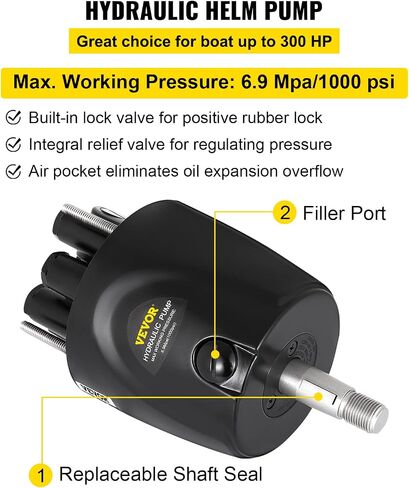 VEVOR Hydraulic Steering Cylinder Hydraulic Outboard Marine Steering Cylinder in Saudi Arabia