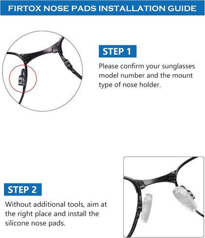 4 Pair Replacement Nosepieces Nose Pads for Oakley Contrail OO4147 | Lizard OX5113 OX5120 | Gasser OX5087 | Limit Switch OX5119 OX5121 Sunglass in Saudi Arabia