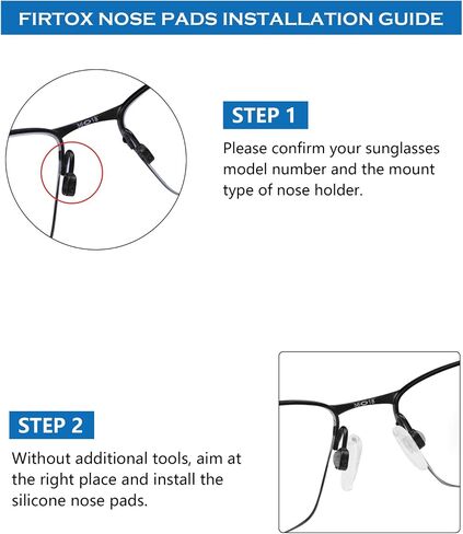 4 Pair Replacement Nosepieces Nose Pads for Oakley Contrail OO4147 | Lizard OX5113 OX5120 | Gasser OX5087 | Limit Switch OX5119 OX5121 Sunglass in Saudi Arabia
