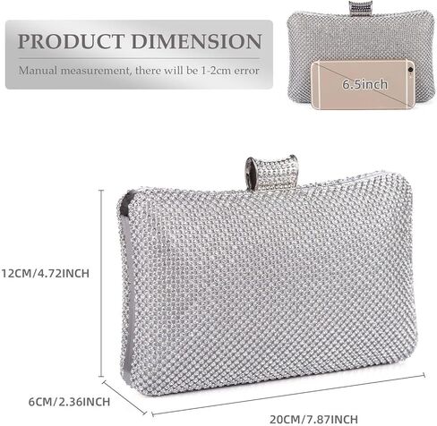 Pinprin السيدات سباركلي الراين مساء براثن المرأة كريستال ديامانتي مساء حقيبة حفلة موسيقية الزفاف حقيبة يد محفظة الحفلات in Kuwait