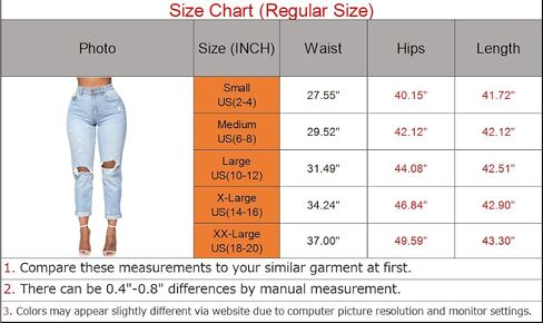SheKiss Womens High Waisted Distressed Boyfriend Jeans Bootcut Petite Stretchy Straight Leg Trendy Denim Jeans in Saudi Arabia