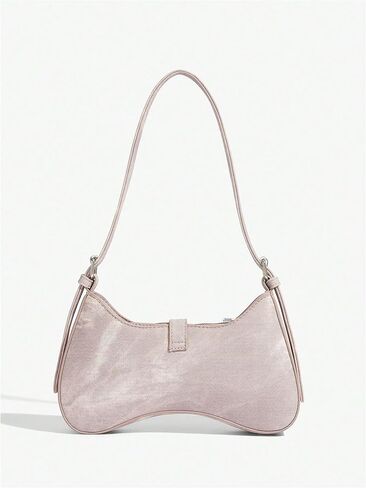 WDIRARA Women's Studded Detail Underarm Bag Buckle Decor Clutch Purse Flap Zipper Funky Shoulder Handbag in Kuwait