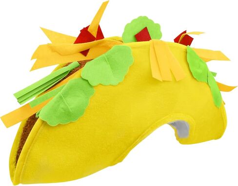 Adult Cheeseburger Hat - Adults Hamburger Hats - Novelty Silly Burger Cap - Funny Fast Food Costume Accessory, Multi-color, One Size in Kuwait