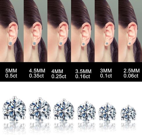 مجموعات أقراط IEFWELL، S925 من الفضة الإسترليني بعد 2 قيراط من قطع Asscher مكعب زركونيا أقراط مسمار مضادة للحساسية ذهبية/ذهبية وردية/أسود/فضي أقراط للنساء والرجال والفتيات المراهقات in Kuwait