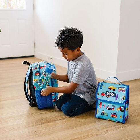 Wildkin 15-Inch Kids Backpack for Boys & Girls, Perfect for Early Elementary, Backpack for Kids Features Padded Back & Adjustable Strap, Ideal for School & Travel Backpacks(Trains, Planes, and Trucks) in Kuwait