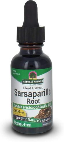 Nature's Answer Alcohol-Free Sarsaparilla Root Liquid , 1-Fluid Ounce | Natural Cleanser & Detoxifier in Saudi Arabia