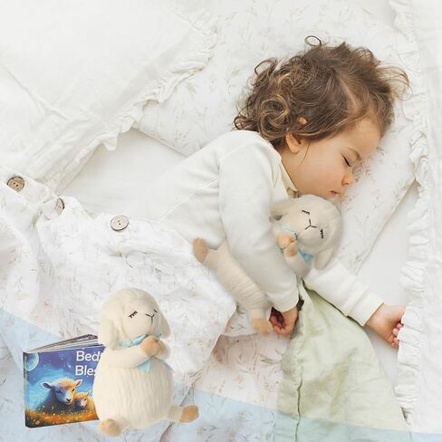 Sawnfay Baptism Gifts for Girls and Newborn Baby, Christening Gifts Set, 7" Praying Lamb Plush Toy and Bedtime Blessing Book in Keepsake Gift Box in Saudi Arabia