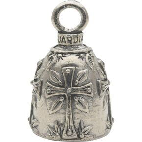 Guardian Bell Buddha Good Luck Bell w/Keyring & Black Velvet Gift Bag | Motorcycle Bell | Lead-Free Pewter | Good Luck Gift to Friends & Family | Bike Bell | Made in USA
