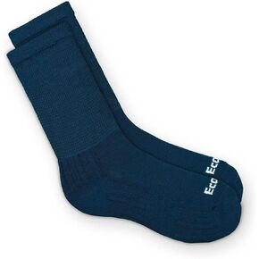 Ecosox Bamboo Viscose Diabetic Non-Binding Crew Socks for Men & Women | Integrated Smooth Toe. Pillow Cushioning. Improve Foot Circulation (Large - Tan) 910-4 in Kuwait