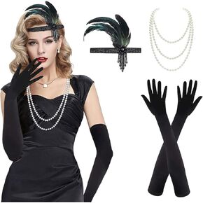 Roontin 1920s Vintage Accessories Set Gatsby AccessoriesAccessories for Women