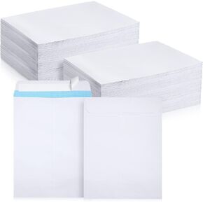 Lincia 200 Pcs 10 x 13 Self Stick Catalog Mailing Envelopes White Security Catalog Envelopes for Secure Mailing Catalogs Report Brochures Invitation