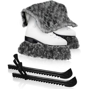 ShinyRelief الشتاء الجليد التزلج الحرس أغطية شفرة التزلج ومجموعة منشفة تزلج شفرة حامي الهوكي الجليد التزلج الملحقات للنساء الرجال الفتيات الاطفال هدية الملحقات in Kuwait