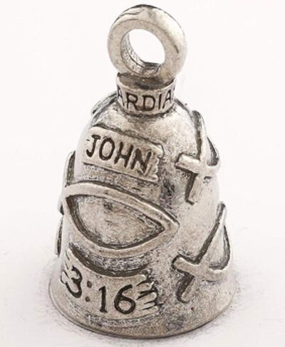 Guardian Bell Buddha Good Luck Bell w/Keyring & Black Velvet Gift Bag | Motorcycle Bell | Lead-Free Pewter | Good Luck Gift to Friends & Family | Bike Bell | Made in USA in Saudi Arabia