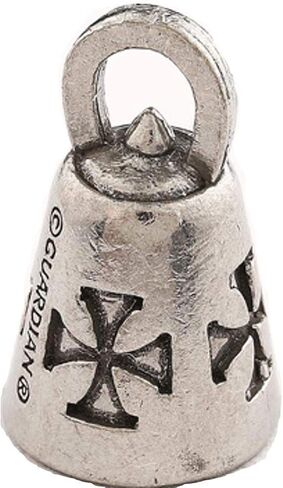 Guardian Bell Buddha Good Luck Bell w/Keyring & Black Velvet Gift Bag | Motorcycle Bell | Lead-Free Pewter | Good Luck Gift to Friends & Family | Bike Bell | Made in USA in Saudi Arabia
