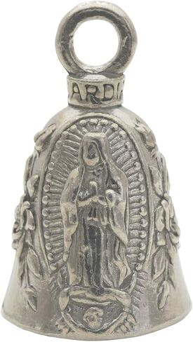 Guardian Bell Buddha Good Luck Bell w/Keyring & Black Velvet Gift Bag | Motorcycle Bell | Lead-Free Pewter | Good Luck Gift to Friends & Family | Bike Bell | Made in USA in Saudi Arabia