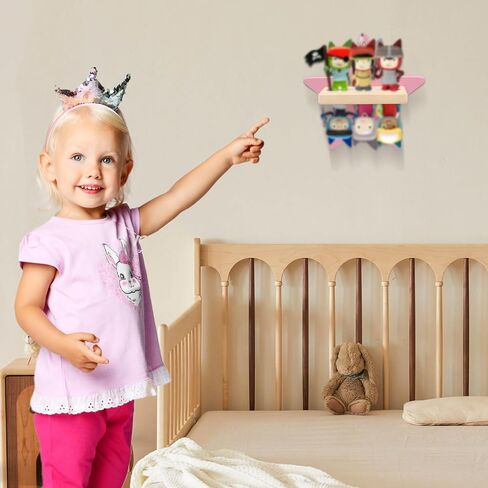for Toniebox Starter Tonie Shelf Wall Mounted Set of 4 (Moon and 3 Stars),Tonies Figures Tonies Storage,Magnetic Wooden Floating Shelves Compatible with Tonie box Player Character for Children Room in Kuwait