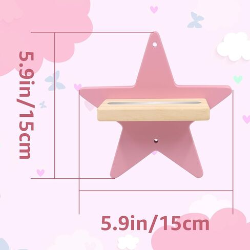 for Toniebox Starter Tonie Shelf Wall Mounted Set of 4 (Moon and 3 Stars),Tonies Figures Tonies Storage,Magnetic Wooden Floating Shelves Compatible with Tonie box Player Character for Children Room in Kuwait