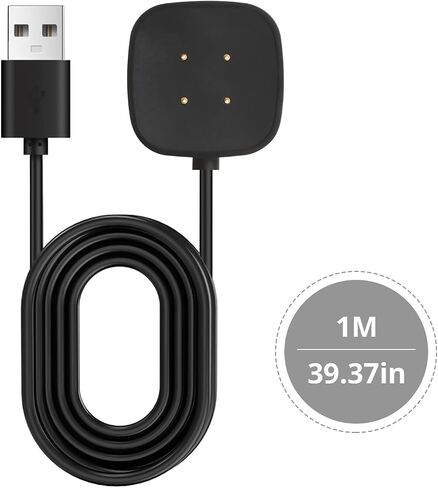 Charger Suitable for Fitbit Charge 2 Replacement USB Charger Charging Cable for Fitbit Charge 2 Smart Watch with Chip Protection - USB Charging Cable (20inch, Charge 2) in Saudi Arabia
