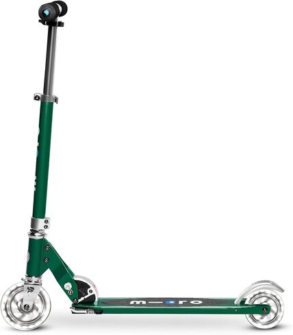 Micro Kickboard | Sprite LED | 2 Wheeled | Fold-to-Carry | Lightweight Swiss-Designed Micro Scooter | Light-Up Wheels| Children and Teens, Ages 6+ in Kuwait