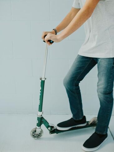 Micro Kickboard | Sprite LED | 2 Wheeled | Fold-to-Carry | Lightweight Swiss-Designed Micro Scooter | Light-Up Wheels| Children and Teens, Ages 6+ in Kuwait