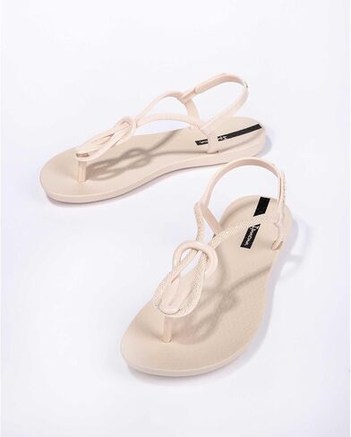 ايبانيما صندل عصري للنساء - صندل مسطح مريح وانيق بحزام على شكل حرف T مع حزام كاحل قابل للتعديل in Kuwait