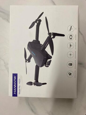 طائرات بدون طيار HANNVIW H220 GPS مع كاميرا للبالغين 4K، أقل من 249 جرام، طائرة بدون طيار لنقل الفيديو طويلة المدى 5G، RC كوادكوبتر مع محرك بدون فرش، عودة تلقائية إلى المنزل، اتبعني، للمبتدئين in Kuwait