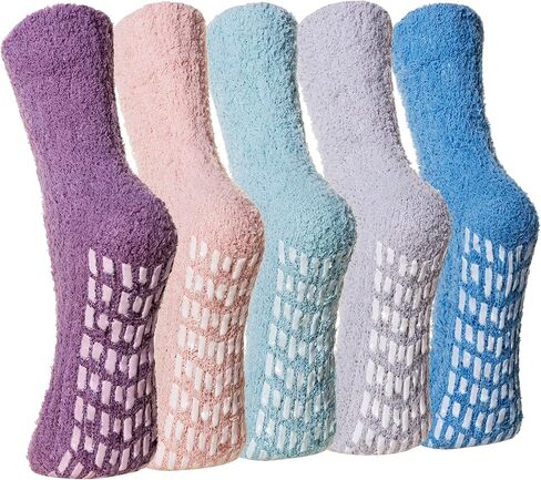 WEVIAS جوارب مستشفى غير قابلة للانزلاق للنساء شبشب جوارب غامض مع قبضة الشتاء الحراري رقيق دافئ لينة الجوارب الدافئة in Kuwait