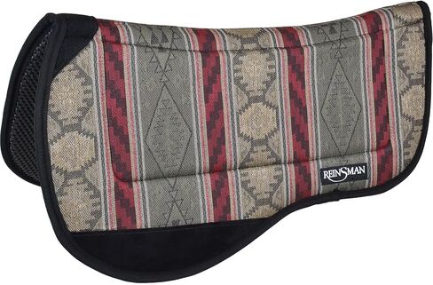 وسادة مسار محيطية من Reinsman مع قاعدة مبتذلة قابلة للتنفس وغير قابلة للانزلاق - وسادة سرج حصان مريحة ومتينة وممتصة للصدمات ومقاومة للأشعة فوق البنفسجية مع قناة تخفيف العمود الفقري - 76.2 سم طولًا × 86.36 سم عمقًا in Kuwait