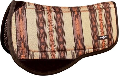 Reinsman Contoured Trail Pad with Breathable Non-Slip Tacky Too Bottom - Comfortable Durable Shock-Absorbing Stain & UV Resistant Horse Saddle Pad with Spine Relief Channel - 30" L x 34" D in Saudi Arabia
