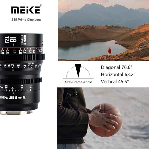 ميك عدسة سينما T2.1 سوبر 35 برايم 75 ملم لكاميرا EF-Mount Cine متوافقة مع كانون C200 C300 II وريد كومودو وBMPCC 6K وZ CAM E2-S6 وBMPCC 6K برو in Kuwait
