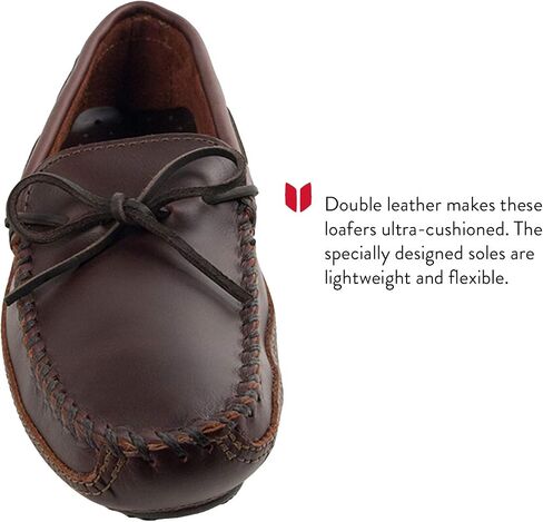 حذاء بدون كعب من جلد البقر مزدوج القاع للرجال من Minnetonka in Saudi Arabia