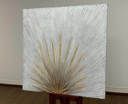 V-inspire Art,24x48 inch Oil Painting, Modern Home Canvas Painting Decoration, Abstract Mural Painting in Saudi Arabia