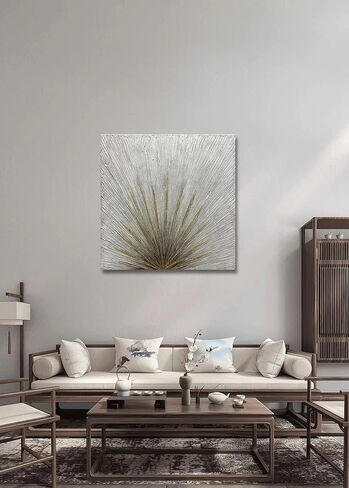 V-inspire Art,24x48 inch Oil Painting, Modern Home Canvas Painting Decoration, Abstract Mural Painting in Saudi Arabia