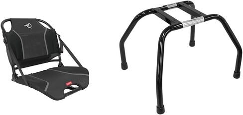 Pelican Ergo360 Swivel Boat Seat - Premium Fishing Seat - Adjustable Backrest - Bass Raider Compatible - Black in Saudi Arabia
