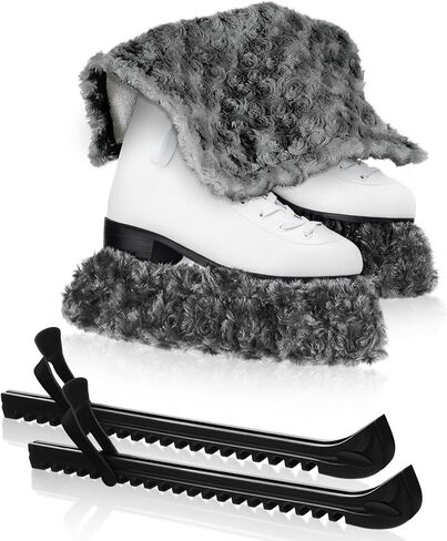 ShinyRelief الشتاء الجليد التزلج الحرس أغطية شفرة التزلج ومجموعة منشفة تزلج شفرة حامي الهوكي الجليد التزلج الملحقات للنساء الرجال الفتيات الاطفال هدية الملحقات in Kuwait