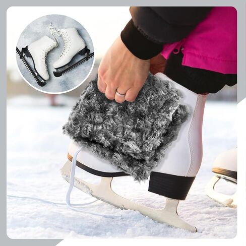 ShinyRelief الشتاء الجليد التزلج الحرس أغطية شفرة التزلج ومجموعة منشفة تزلج شفرة حامي الهوكي الجليد التزلج الملحقات للنساء الرجال الفتيات الاطفال هدية الملحقات in Kuwait