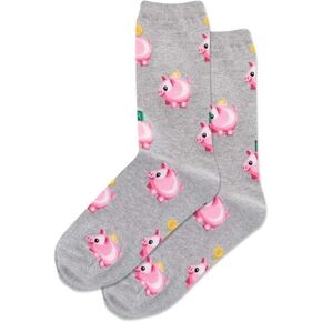 Hot Sox Women's Fun Pop Culture & Celebration Crew Socks-1 Pair Pack-Cool & Funny Gifts