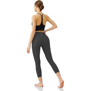 AARYA Women Capri Leggings High Waist 21"Ribbed Texture