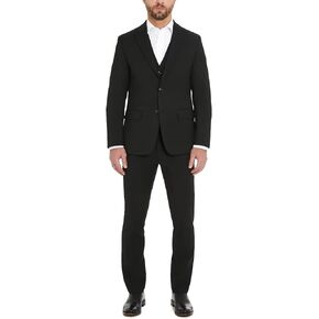 Tommy Hilfiger Men's TH Flex Modern Fit Suit Separates, Black, 38 Short