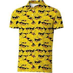 Golf Shirts for Men Outfit Dry Fit Performance Rave Outfit Retro Short Sleeve Casual Polo Shirt