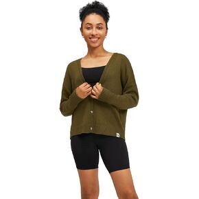 Women's Polylana Cashmere V Neck Oversized Cardigan Essentials Sweater with Long Sleeve