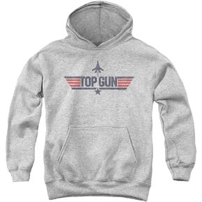 Top Gun Logo White Youth Kids Boys Hoodie