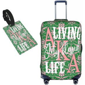ISUNIET Washable Elastic Luggage Cover Travel Suitcase Protective Cover Trunk Case Fits 18''-32'' Suitcase Protector Baggage With Concealed Zipper for Women Girls Gifts 1 X-Large
