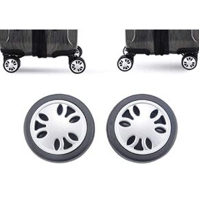 Luggage Wheels Repalcement Trolley Case Pulley Wwheel Mute Universal Accessories Suitcase Wheels Caster for Luggage (4PCS (60x15mm))