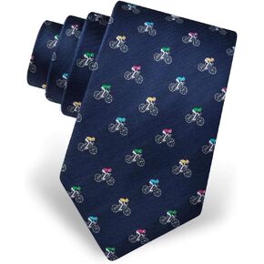 Men's 100% Silk The Spin Bike Riding Cycling Bicycle Tie Necktie in Saudi Arabia